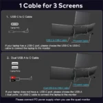16 Inch Portable Triple Screen 6