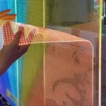 Flexible LED Screen Transparent Film Screen LED Advertising Display Transparent LED Video Wall 3